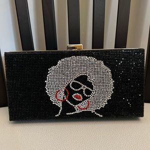 Bling Afro clutch